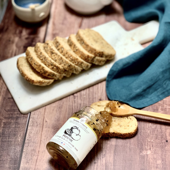 Apple Jam with Yuzu Juice and Black Sesame