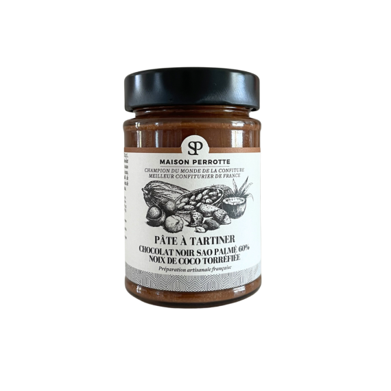 Dark chocolate spread Sao PAlmé 60% Roasted coconut - 1