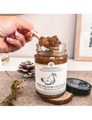 Williams Pear Chestnut Tonka Bean Caramelized Pecans