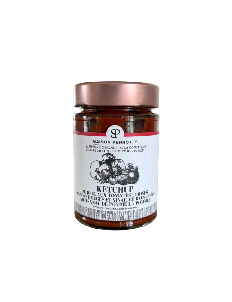 Simmered ketchup with cherry tomatoes, red onions and La Pommée artisanal apple balsamic vinegar - 1
