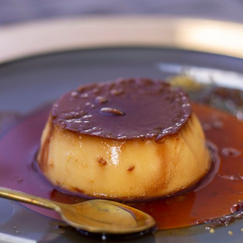 Salted butter caramel custard