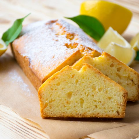 Lemon cake with a lemon jam filling