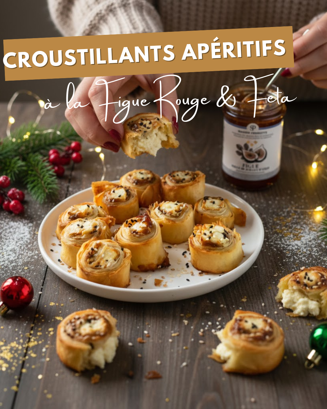 Crispy Red Fig & Feta Appetizers